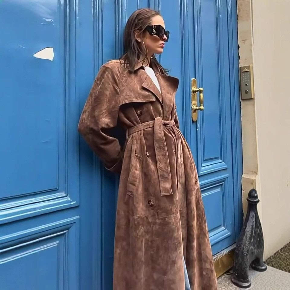 CLAIRE | Vintage Suède Jas