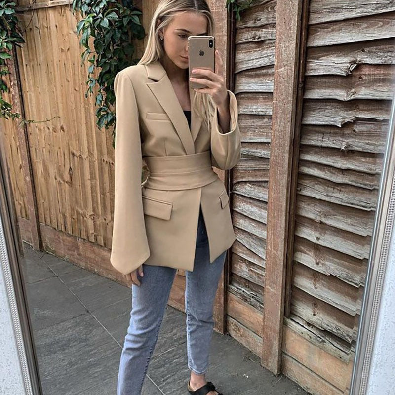 AIMEE | Getailleerde Blazer Met Tailleband