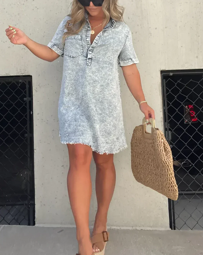 MADDOX | Denim Jurk