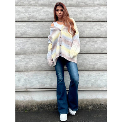 ZIAH | Chique Losvallend Gestreept Vest