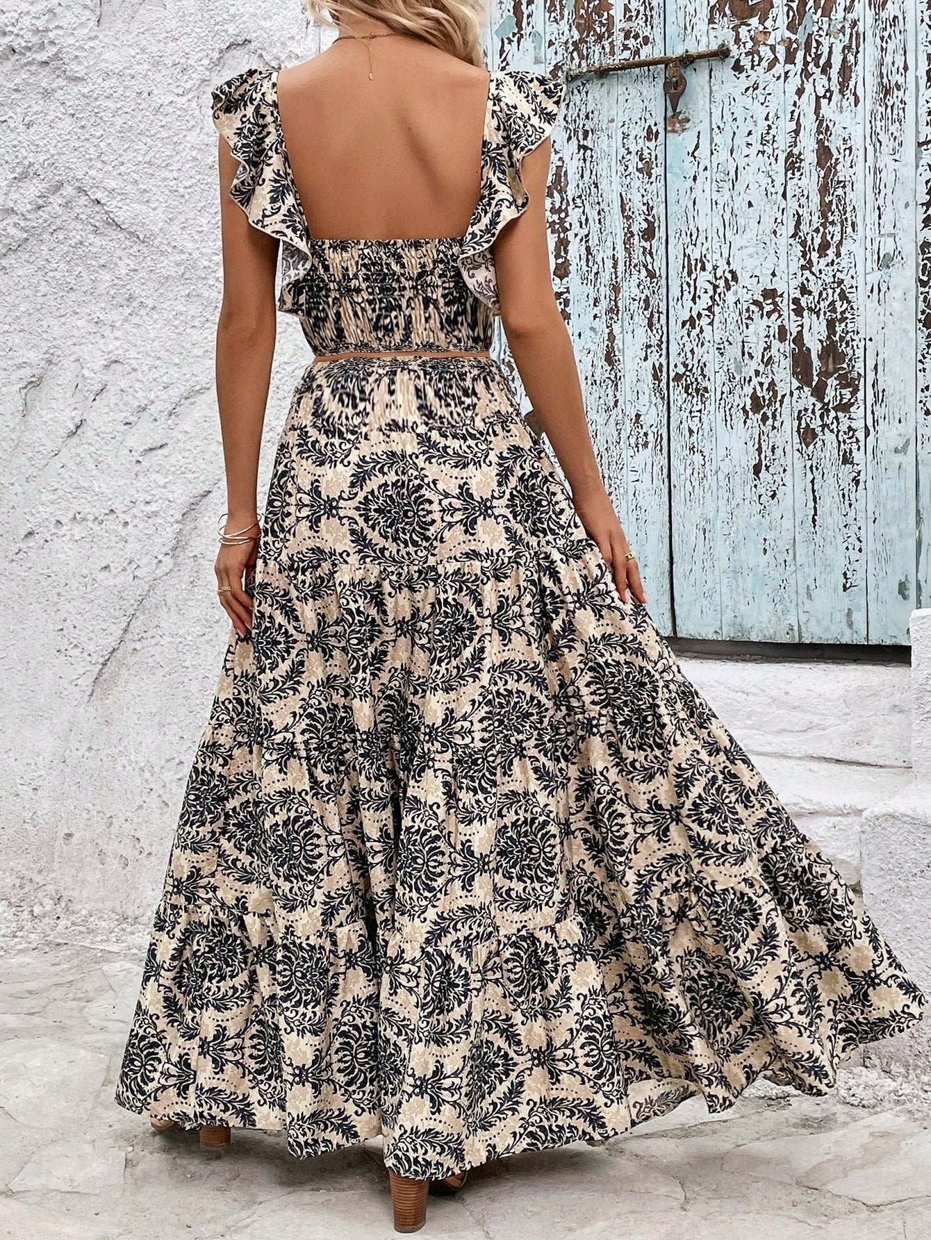 RUE | Boho-print Tweedelige Set