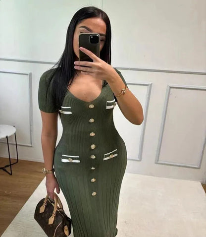 PHOEBE | Slimfit Maxi-jurk