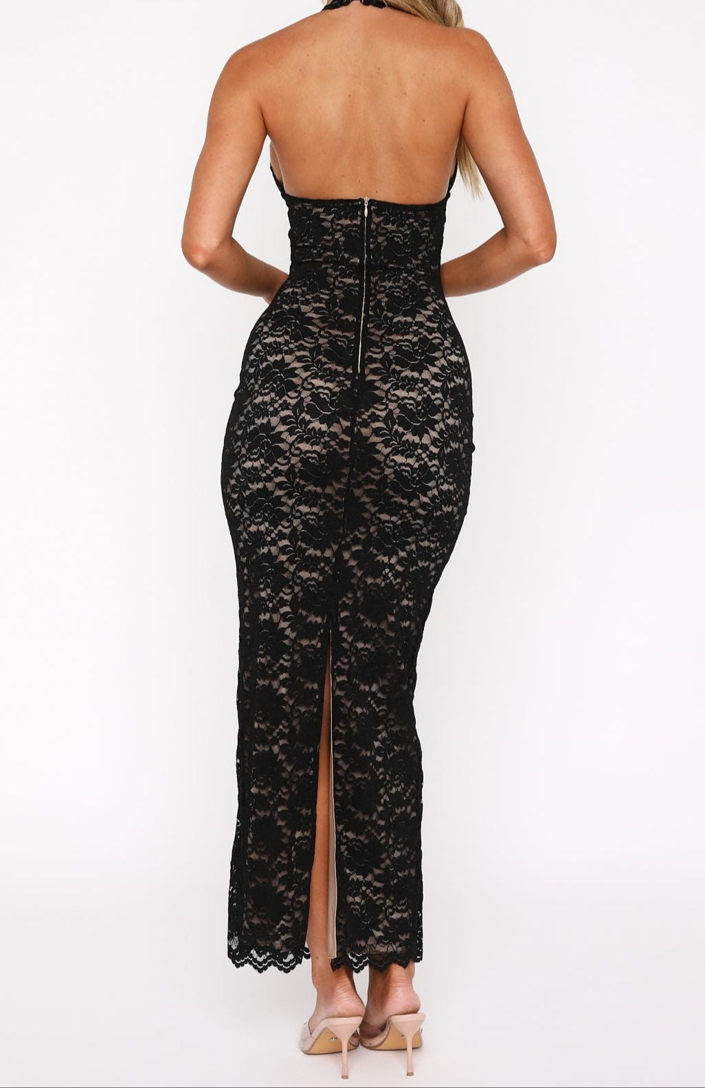 ISABELLA – Luxe Lace Maxi Dress