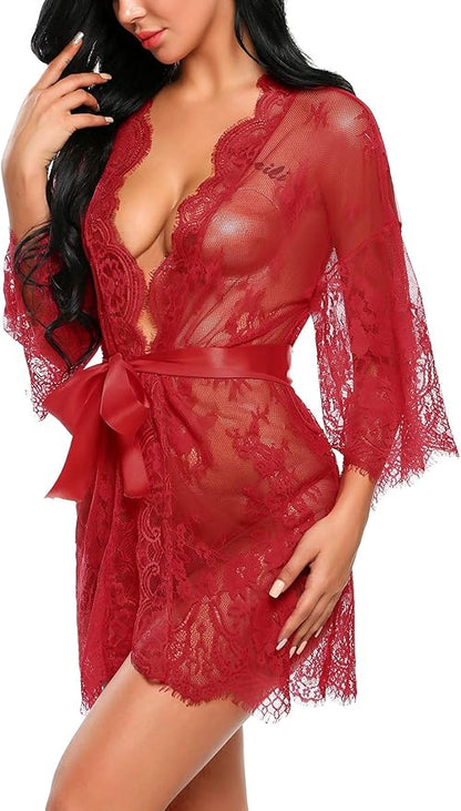 ISABELL | Kimono- en Babydoll-set