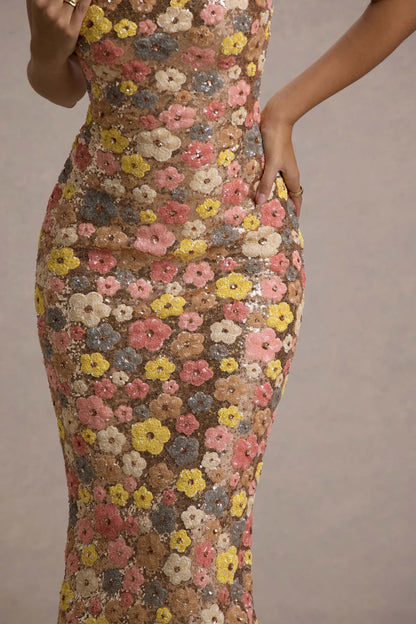 NAOMI | Maxi Dress met Bloemenprint