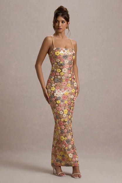 NAOMI | Maxi Dress met Bloemenprint