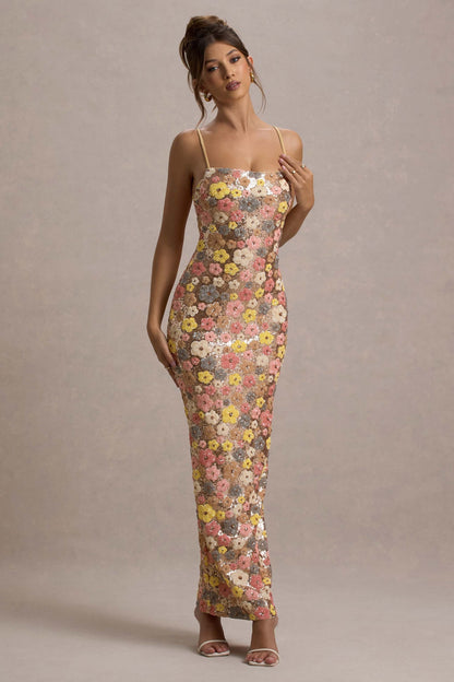 NAOMI | Maxi Dress met Bloemenprint