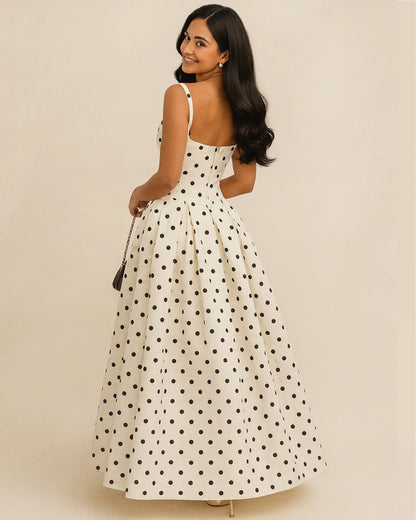 SARAH | Polkadot Midi Jurk
