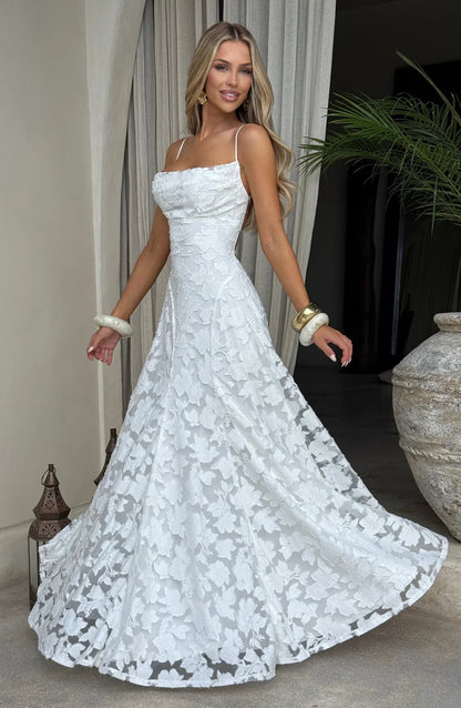 SOFIA | Elegante Maxi Jurk - Wit